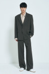 시스템옴므 SYSTEM HOMME 백 밴딩 와이드 셋업 팬츠 DG SH2F1WPC551M