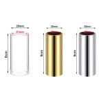 SUNLP 중형 슬라이드 3피스 2가지 색상의 스테인리스 스틸 1가지 유리 픽 6피스 지퍼 박스에 플라스틱 엄지 손가락 4피스