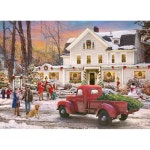 Vermont Christmas Company The Inn at 직소 퍼즐 크리스마스 달력 - 1000피스