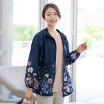 모슬린 플라워 바람막이 점퍼 마담 JP205157