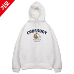 크로스닷 서프런던 하프베어리 오버핏 기모 후드티 ZAIS 0011 ZAIS 0011 기모 S