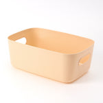 사각손잡이수납바구니 피치 소품보관함