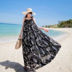 훌라댄스복 꽃무늬 훌라 파우스커트 하와이 댄스 하와이안