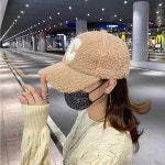 겨울 방한 뽀글이 램스울 C 캡모자 여성 볼캡 야구모자