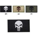 DIY 찍찍이 해골무늬 와펜 밀리터리 3개 패션소품