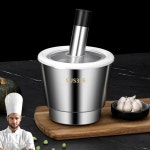 304 스틸 절구통 공이 스텐절구방망이 편리한 10CM직통마늘다지기 스테인레스 위생 316재질 304재질 1 10CM직통마늘다지기 7 304재질 316