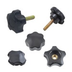 명가철물 사각노브볼트 손잡이 전산 오각 관통 핸들 볼트 1개 10 미니 오각너트 M5