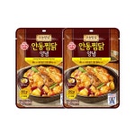 오뚜기 오늘밥상 소문난 오늘밥상 안동찜닭양념 180g x 2개 오뚜기 집밥 홈캉스 엄마손맛 풍미업 캠핑요리 감칠맛업 모에모에큥