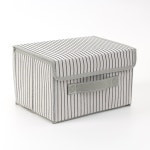 접이식 줄무늬 리빙박스 옷정리함