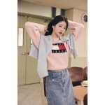 타미진스 타미진 여성 빅 플래그 라운드 니트 T32E7KTO40TWT1PG