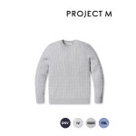 프로젝트엠 프로젝트엠 남성 케이블 라운드 니트 EPF1ER1200