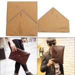 가죽공예 도안 패턴 DIY 새로운 클러치 백 남성용 가방 DIY 가죽 도구 아크릴 크래프트 종이 템플