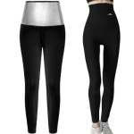 여성 다이어트복 바지 하이웨스트 땀복 9부 레깅스 9부 M 55