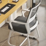 공시생 의자 바퀴없는 회의실 도서관 사무용