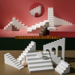 웨딩 배경 소품 스툴 오브제 계단 장식 모형 스튜디오 사진 촬영