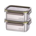 스텐락 스텐락 1 1 국내제조 스텐밀폐용기 슈어 직사각 6호 1 1L