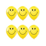 재미스쿨 네오 스마일 풍선 단면 6개입 1팩 NO 08 케이스풍선