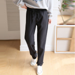 빼빼 여성용 밴딩 루즈핏 스판 슬랙스 30