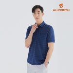 올포유 올포유 올포유 모델착장 남성 스트라이프 메쉬 카라 반팔 티셔츠 G AGTYL3431-915