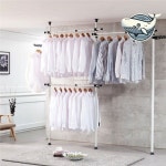 다용도 옷걸이 3단 의류 수납공간 확장형 정리 정리정돈 공간창출 킹성비 갓성비 북유럽
