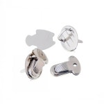 금속 후크 상자 래치 걸쇠 가방 잠금 지갑 톤 35x25mm 세트 J3420 10