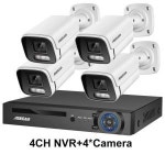 부착용카메라 업소용 공업용 CCTV 카메라 방범용 실외 8MP B 4CH NVR and 4 Camera 4T