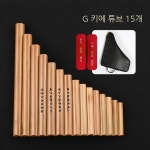 나무 팬플룻 입으로부는악기 파이프 25 팬플루트 조정 연습용 입문 15튜브소소G조 가방배달 1개