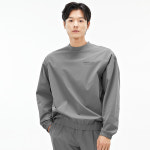 체이스플러스 남성 간지나는 오버핏 우븐 테크 맨투맨- AEAK5124B