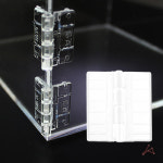 플라스틱 경첩 유리 힌지 투명 꺽쇠 수납 정리용 고정장치