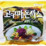 해피 경양식 바삭한 얇은 단체 급식 추억의 옛날 돈가스 고구마치즈 돈까스 1 6kg 1개