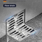 발코니 배수구 드레인 배수 트랩 304 스텐레스 L형 호텔 가정용 벽체형 코너 바닥 90도 수직 누수 피트 직경