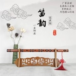 거치대 고정 1단 보관대 소금 단소 수 원목 대금거치대 벽면 현악기 A타입 호두색 피리 운율