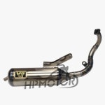 Honda DIO ZX 레이싱 부품용 수정 가능한 범용 오토바이 머플러 수제 모터 이스케이프 파이프 V8 AF3435 50-75CC