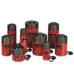 공업용 세트 유압 작기 실린더 유압램 나사 잭 도구 관통형 고정