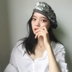 영국 모자 베레모 여성용 복고풍 조절식 가을 겨울용