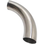 호환 배기 튜닝 호환 스테인레스 스틸 90 도 표면 광택 대형 반경 엘보 R 두께 긴 벤드