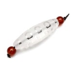 복연각 오안천주 수정 천주 36x11mm 천주 천연석 파워스톤 R5057-5