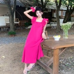 PETITBATH 소매 롤업 원피스