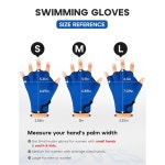 FitST4 스포츠 아쿠아 글러브 물갈퀴 수영 장갑 피트니스 워터 에어로빅 Small