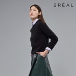브리엘 아트웍 니트 1종 블랙