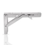 스텐선반대 까치발 선반받침대 브라켓 선반대 보강대 지지대 고정받침대 1개 스텐선반대 접이식