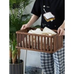 호두나무 더러운 옷 바구니 호텔 민박 욕실 더러운 옷 바구니 화장실 잡동사니 의류 수납 바구니