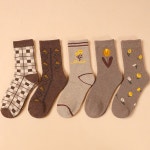 윈터브라운 양말 5켤레세트 여성 여자 겨울 니트 양말