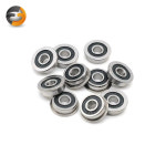 이중 고무 커버 플랜지 볼 베어링 깊은 홈 10x19x5mm 로트당 10 개 F6800-2RS F6800RS