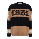 막스마라 MAX MARA and Sweater with 1951 Print in Wool and Cashmere Woman 2421366121600009