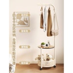 옷걸이행거 스탠드 미니 코너 차가운유리 코트 이동식 랙 미니행거 1 수납 이동