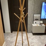 스탠드 옷걸이 행거 원목 우드 이동식 걸이 거치대