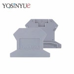 1 5 10 20PCS Din 레일 터미널 블록 커넥터 액세서리 용 UK2 5 엔드 배리어 플레이트 엔드 커버