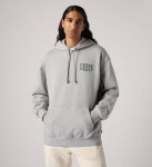 리바이스 릴렉스핏 그래픽 후드 티셔츠 Serif Logo Midtone Heather - 384790376 23819199