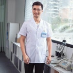 남성 여름 반팔 의사 유니폼 의사가운 약국 약사가운